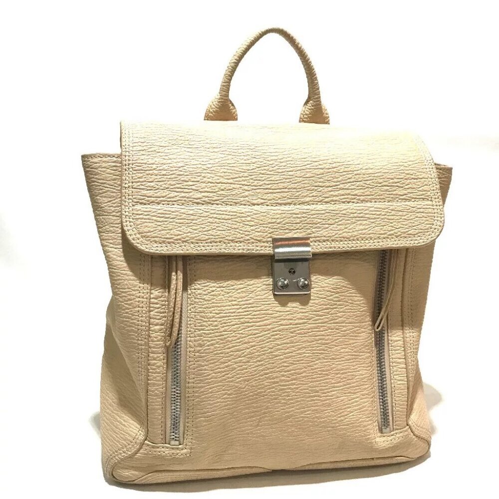 3.1 PHILLIP LIM AR14-0291SKC Pa Sully Backpack Beige Leather